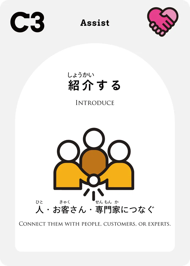 C3 紹介する 人・お客さん・専門家につなぐ